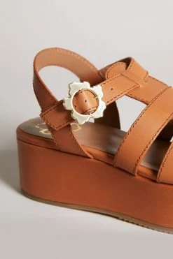 Ted Baker Ffayeta Light Brown Leather Fisherman Platform Sandals 10 Ted Baker Ffayeta Light Brown Leather Fisherman Platform Sandals -TED BAKER Sales Store unnamed file 5371