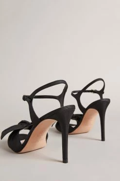 Ted Baker Heevia Black Moire Satin Bow 90Mm Heeled Sandals 9 Ted Baker Heevia Black Moire Satin Bow 90Mm Heeled Sandals -TED BAKER Sales Store unnamed file 5386