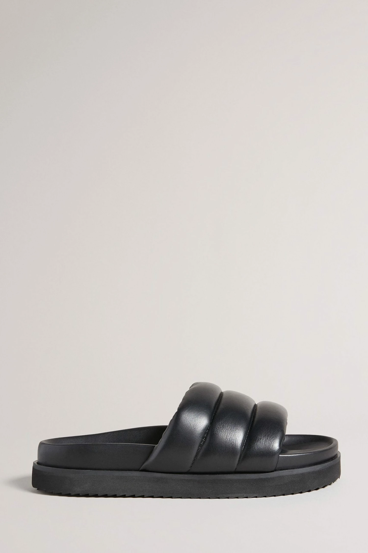 Ted Baker Amirra Black Padded Flat Mule Slider 3 Ted Baker Amirra Black Padded Flat Mule Slider