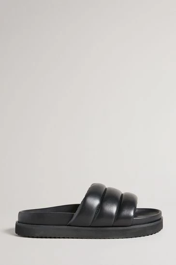 Ted Baker Amirra Black Padded Flat Mule Slider 7 Ted Baker Amirra Black Padded Flat Mule Slider - Image 5