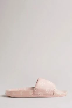 Ted Baker Pink Magnolia Flower Sliders -TED BAKER Sales Store unnamed file 5397