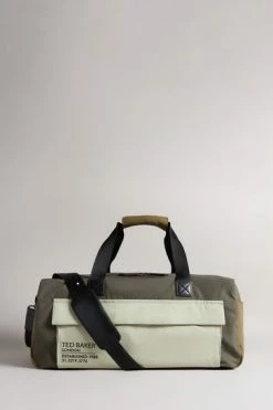 Ted Baker Fedwick Khaki Colour Block Holdall -TED BAKER Sales Store unnamed file 541