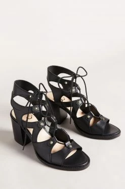 Ted Baker Lylla Black Block Heel Ghillie Sandal -TED BAKER Sales Store unnamed file 5426