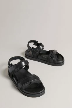 Ted Baker Nalha Black Velcro Sports Flat Sandal -TED BAKER Sales Store unnamed file 5431