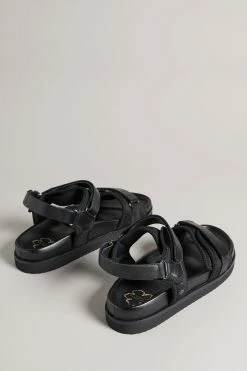 Ted Baker Nalha Black Velcro Sports Flat Sandal -TED BAKER Sales Store unnamed file 5432