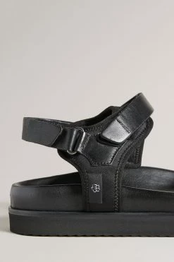 Ted Baker Nalha Black Velcro Sports Flat Sandal -TED BAKER Sales Store unnamed file 5433