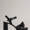 Ted Baker Black Heeled Bow Sandals -TED BAKER Sales Store unnamed file 5440