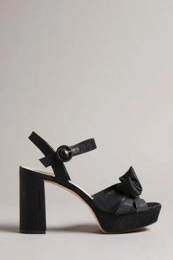 Ted Baker Black Heeled Bow Sandals 11 Ted Baker Black Heeled Bow Sandals -TED BAKER Sales Store unnamed file 5444