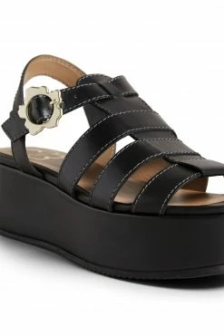 Ted Baker Ffayeta Black Leather Fisherman Platform Sandals 9 Ted Baker Ffayeta Black Leather Fisherman Platform Sandals -TED BAKER Sales Store unnamed file 5450