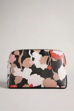 Ted Baker Black Mellaa Retro Flood Saffiano Deboss Washbag