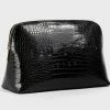Ted Baker Crocana Black Croc Detail Debossed Washbag -TED BAKER Sales Store unnamed file 5489