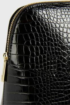Ted Baker Crocana Black Croc Detail Debossed Washbag -TED BAKER Sales Store unnamed file 5492