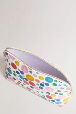 Ted Baker Matilly White Flirty Texture Monster Spot Washbag -TED BAKER Sales Store unnamed file 5495