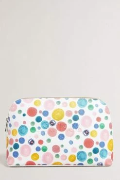 Ted Baker Matilly White Flirty Texture Monster Spot Washbag -TED BAKER Sales Store unnamed file 5498