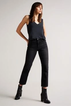 Ted Baker Tisola Black Straight Leg Denim Jeans -TED BAKER Sales Store unnamed file 5559