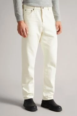 Ted Baker Nulerk Cream Straight Leg Denim Jeans -TED BAKER Sales Store unnamed file 5572