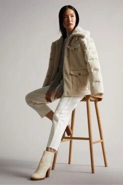 Ted Baker Cream Ellra Barrel Leg Denim Jeans -TED BAKER Sales Store unnamed file 5576