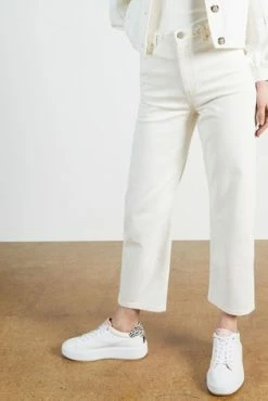 Ted Baker White Platel Plaited Waistband Straight Leg Jeans -TED BAKER Sales Store unnamed file 5590