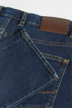 Ted Baker Blue Simay Straight Leg Mid Wash Denim Jeans -TED BAKER Sales Store unnamed file 5614