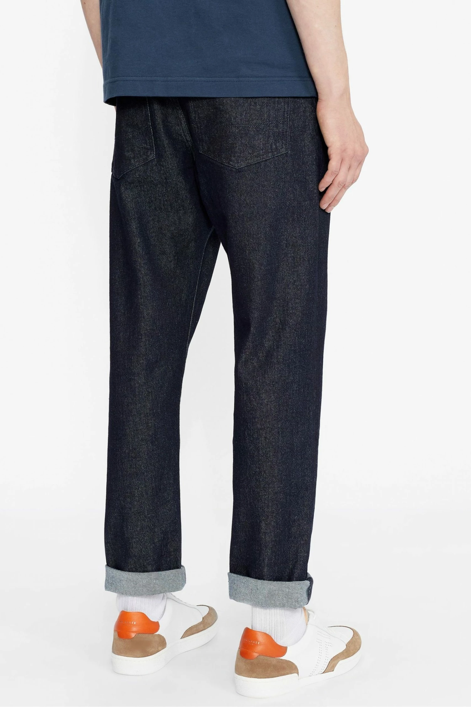 Ted Baker Aycee Blue Rinse Washed Raw Denim Jeans 3 Ted Baker Aycee Blue Rinse Washed Raw Denim Jeans - Image 2