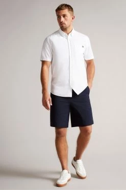 Ted Baker Blue Mordon Twill Drawstring Shorts -TED BAKER Sales Store unnamed file 5641