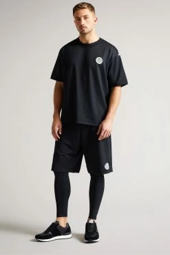 Ted Baker Fhilips Black Active Quick Dry Shorts