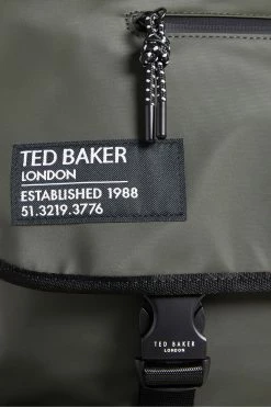 Ted Baker Mens Green Strole Rubberised Satchel Bag -TED BAKER Sales Store unnamed file 569