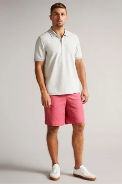 Ted Baker Mordon Pink Twill Drawstring Shorts -TED BAKER Sales Store unnamed file 5718