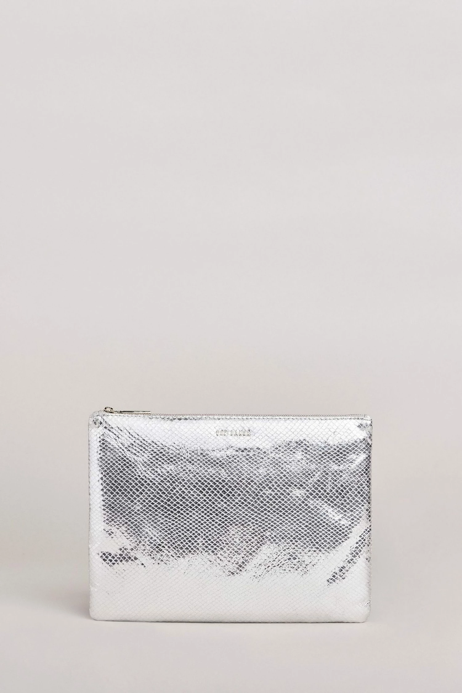 Ted Baker Large Snaksi Silver Snake Detail Pouch 3 Ted Baker Large Snaksi Silver Snake Detail Pouch