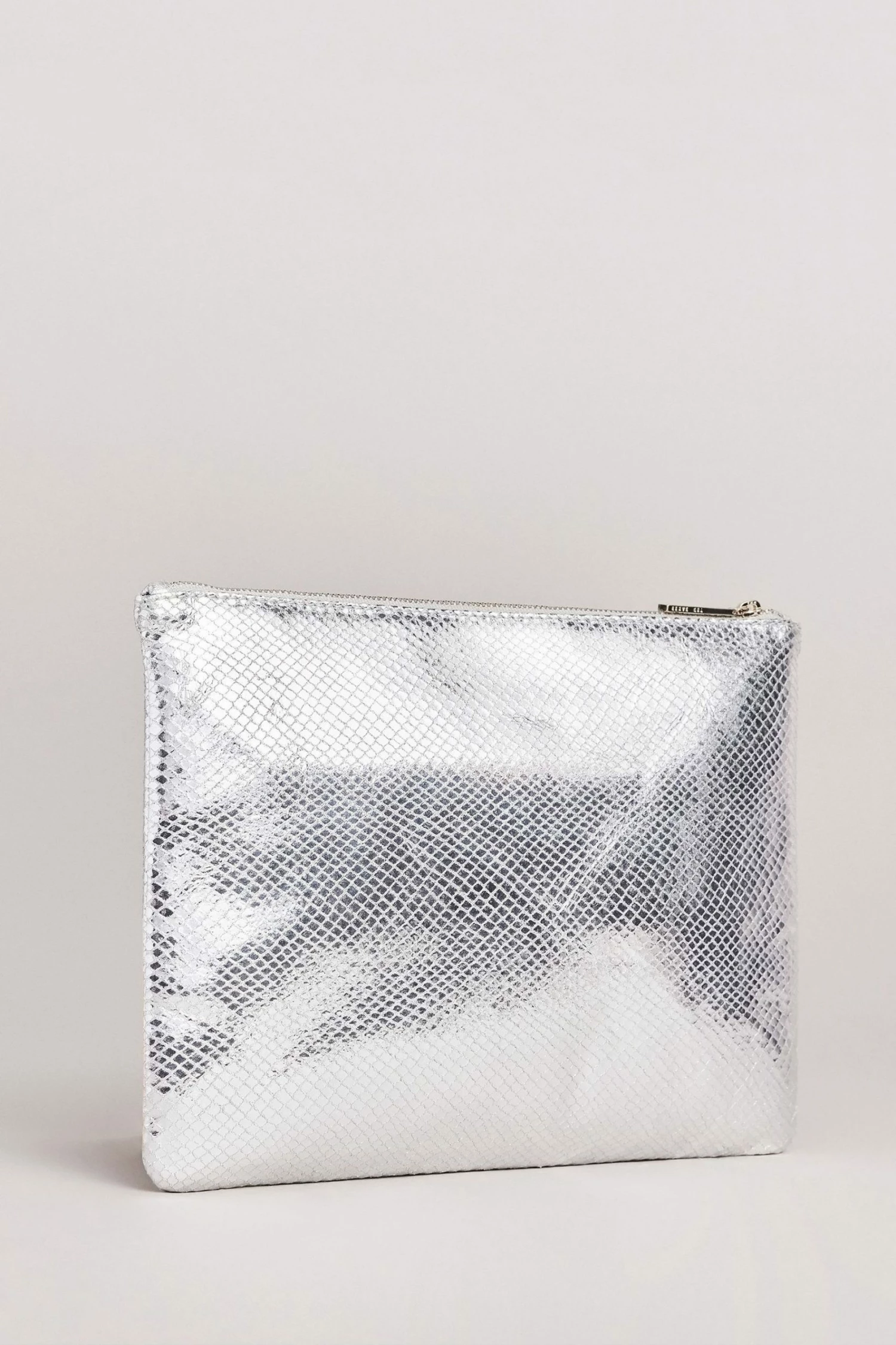 Ted Baker Large Snaksi Silver Snake Detail Pouch 4 Ted Baker Large Snaksi Silver Snake Detail Pouch - Image 2