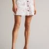 Ted Baker Lunat Pink Button Through Mini Skirt 2 Ted Baker Lunat Pink Button Through Mini Skirt -TED BAKER Sales Store unnamed file 5738