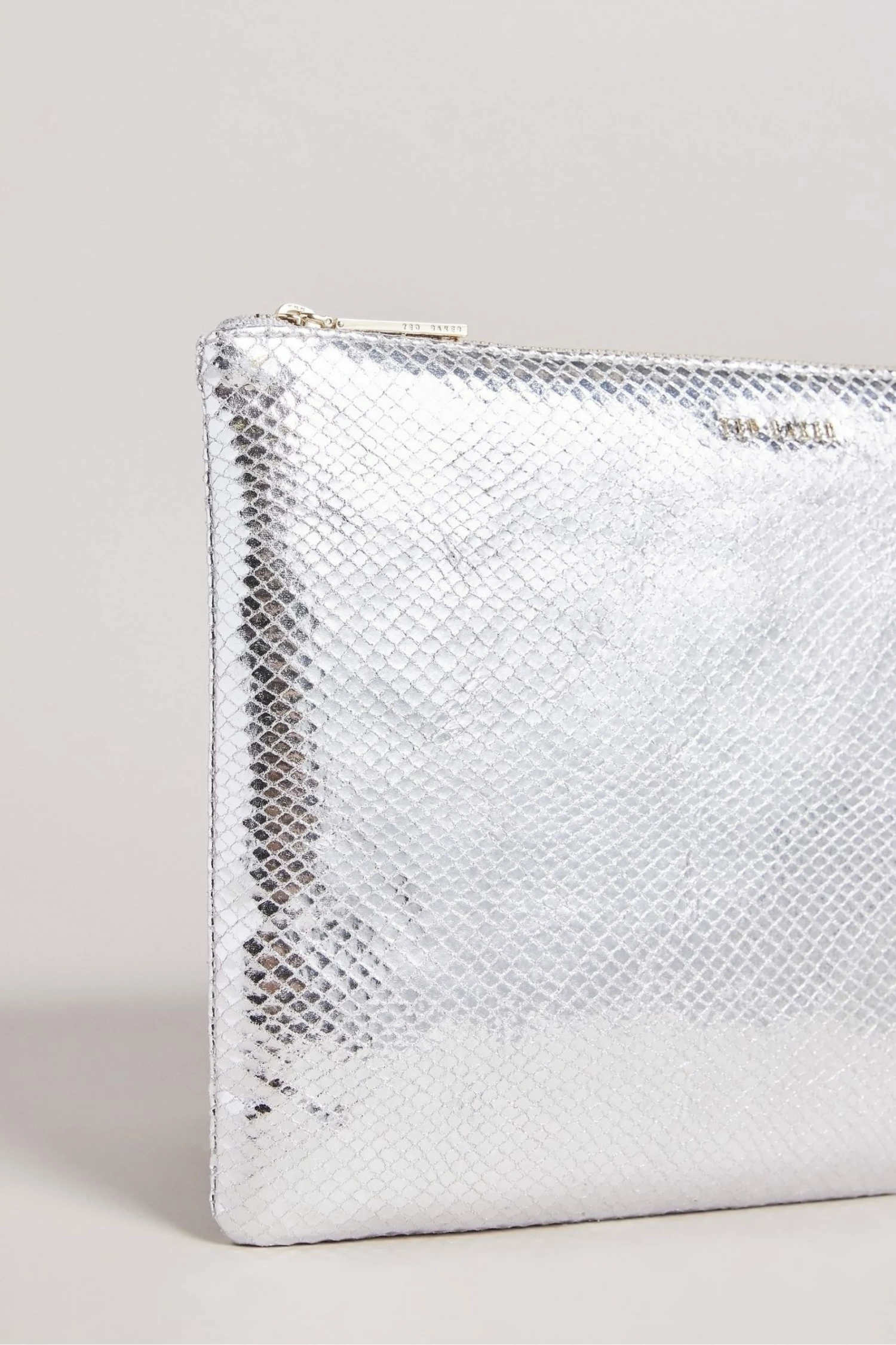 Ted Baker Large Snaksi Silver Snake Detail Pouch 5 Ted Baker Large Snaksi Silver Snake Detail Pouch - Image 3