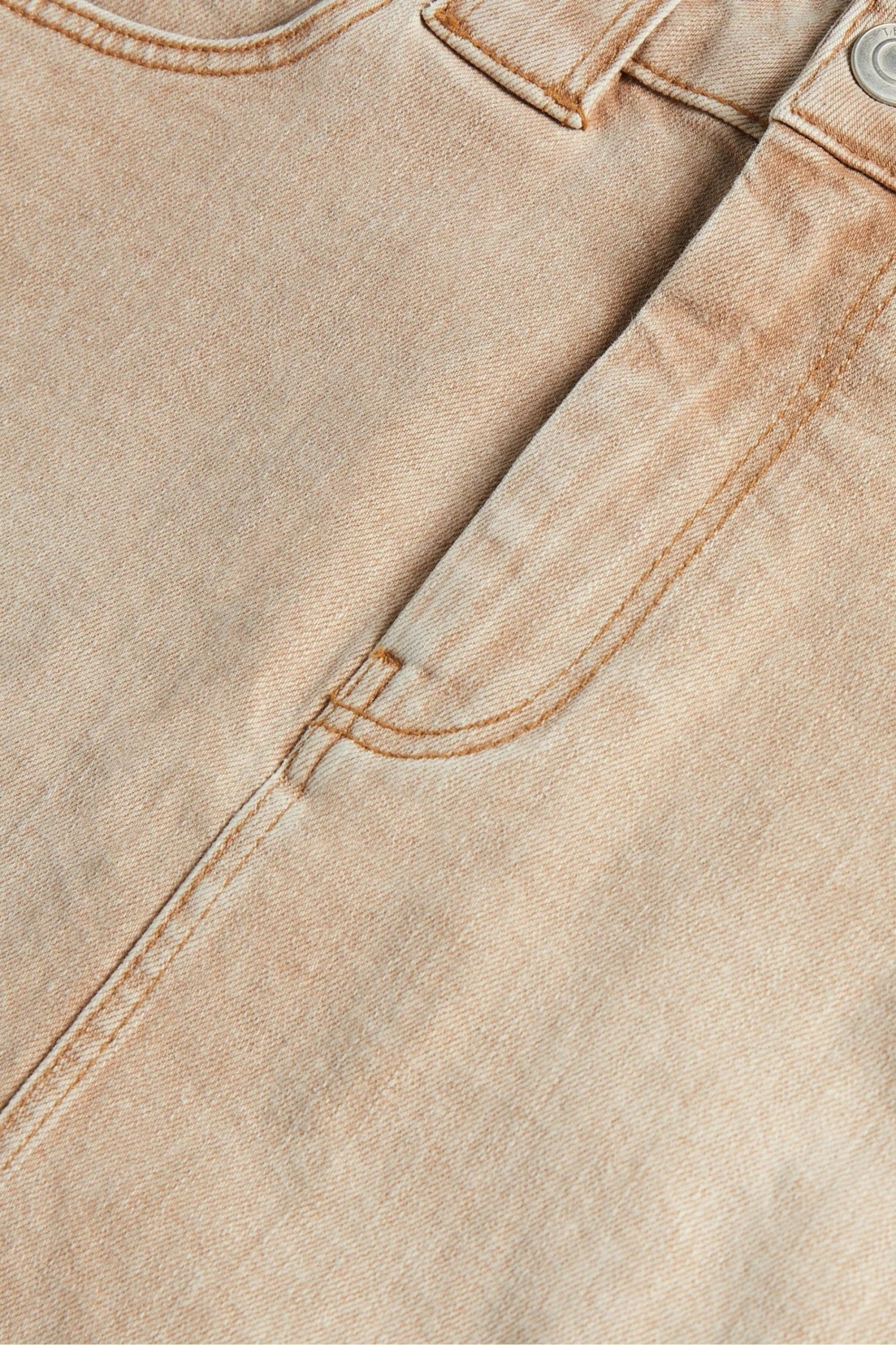 Ted Baker Camel Ravima Clay Denim Mini Skirt 6 Ted Baker Camel Ravima Clay Denim Mini Skirt - Image 4