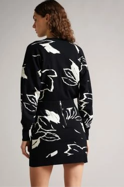 Ted Baker Rosiie Black Knitted Jacquard Skirt -TED BAKER Sales Store unnamed file 5756