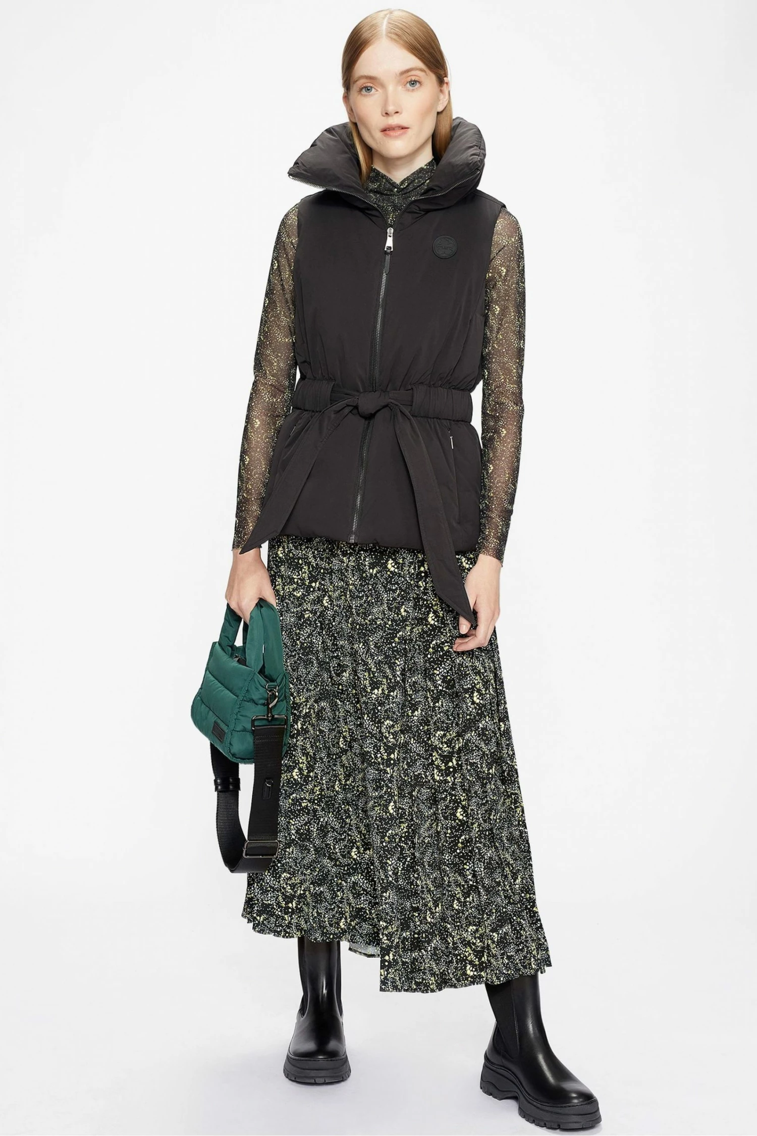 Ted Baker Deeana Printed Knife Pleat Split Midi Skirt 3 Ted Baker Deeana Printed Knife Pleat Split Midi Skirt