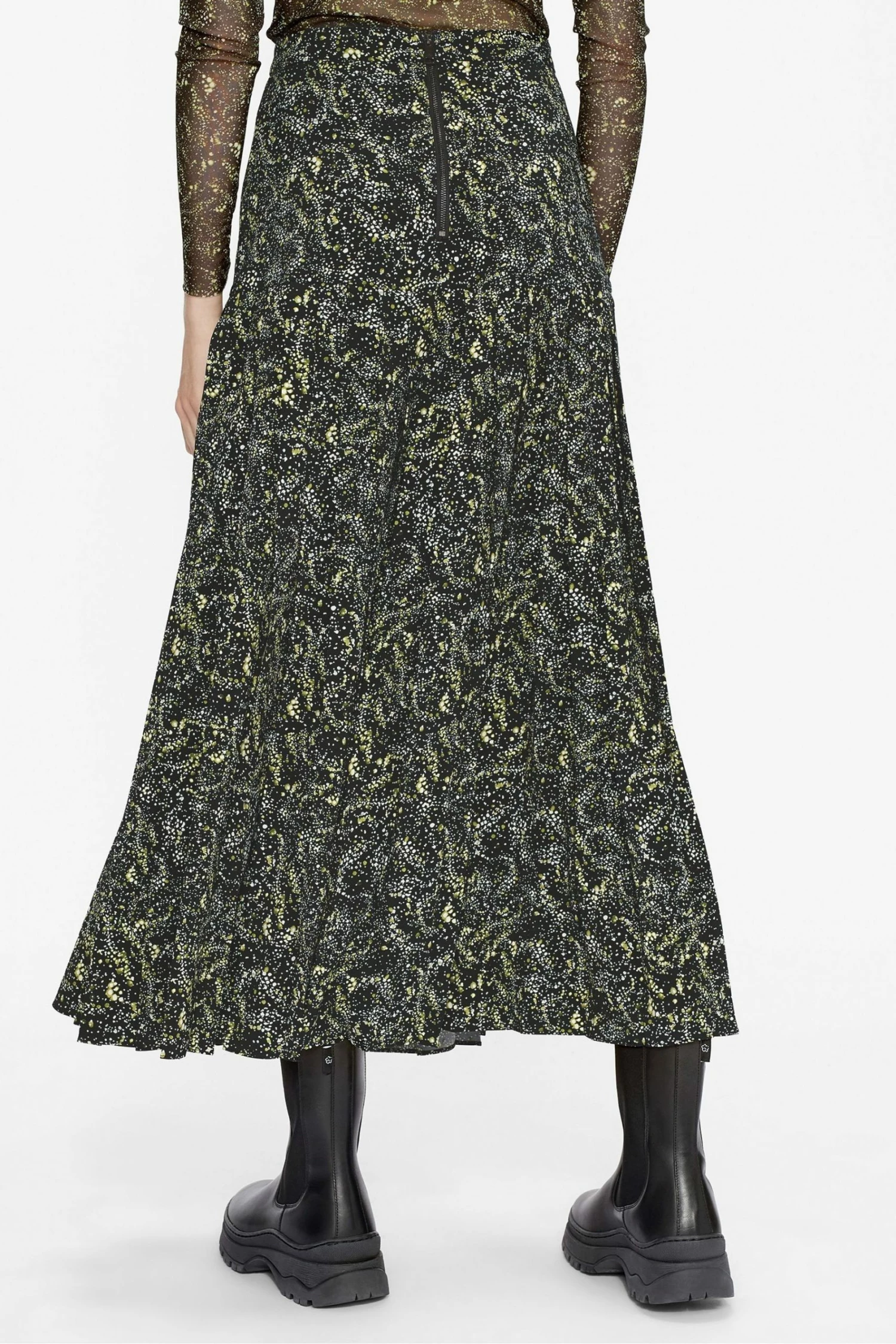 Ted Baker Deeana Printed Knife Pleat Split Midi Skirt 5 Ted Baker Deeana Printed Knife Pleat Split Midi Skirt - Image 3