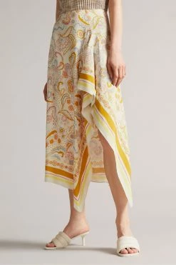 Ted Baker Yellow Rafaele Column Skirt With Curved Asymmetric Panel 10 Ted Baker Yellow Rafaele Column Skirt With Curved Asymmetric Panel -TED BAKER Sales Store unnamed file 5767