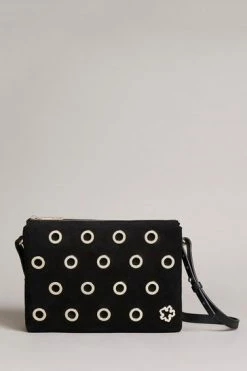 Ted Baker Mayzan Black Eyelet Detail Clutch Bag -TED BAKER Sales Store unnamed file 586