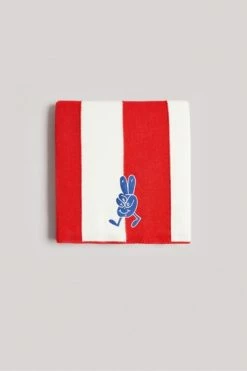 Ted Baker Red Frankln Striped Knitted Scarf -TED BAKER Sales Store unnamed file 5867