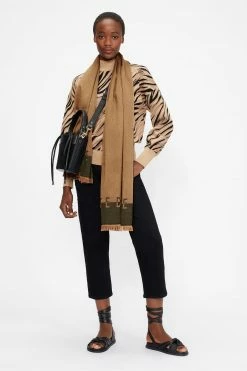 Ted Baker Natural Esteli Logo Long Scarf -TED BAKER Sales Store unnamed file 5869