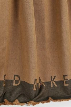 Ted Baker Natural Esteli Logo Long Scarf -TED BAKER Sales Store unnamed file 5870