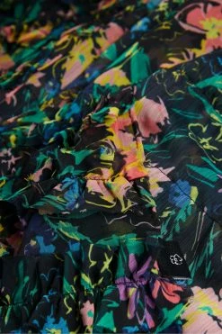 Ted Baker Liyana Black Flirty Texture Floral Scarf -TED BAKER Sales Store unnamed file 5874