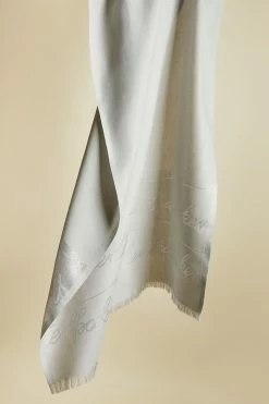 Ted Baker Grey Estrell Logo Long Scarf -TED BAKER Sales Store unnamed file 5877