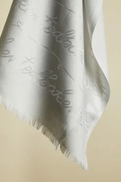 Ted Baker Grey Estrell Logo Long Scarf -TED BAKER Sales Store unnamed file 5878