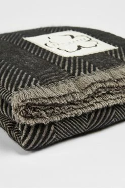 Ted Baker Hety Black Herringbone Scarf -TED BAKER Sales Store unnamed file 5881