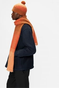 Ted Baker Orange Eppin Ombre Knit Scarf -TED BAKER Sales Store unnamed file 5902