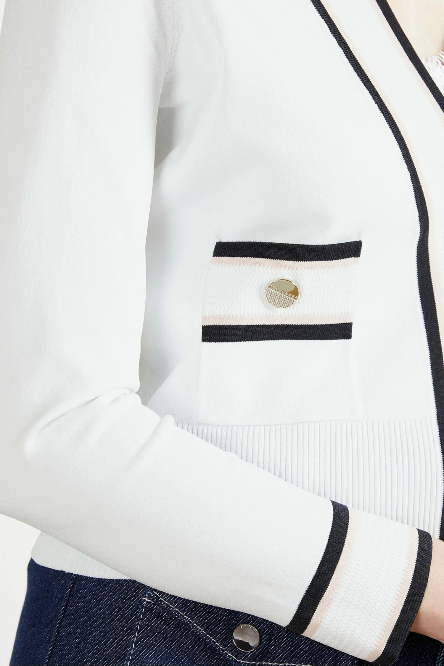 Ted Baker White Flooraa Knitted Cardigan 7 Ted Baker White Flooraa Knitted Cardigan - Image 5