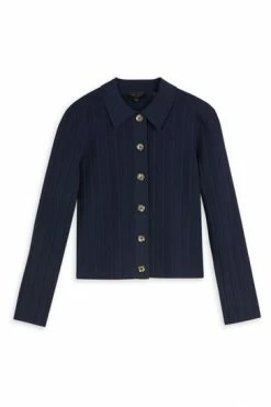 Ted Baker Blue Extonn Collared Cardigan -TED BAKER Sales Store unnamed file 5932