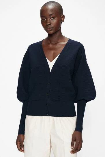 Ted Baker Blue Fioinna Ottoman Detailed Cardigan 8 Ted Baker Blue Fioinna Ottoman Detailed Cardigan - Image 6