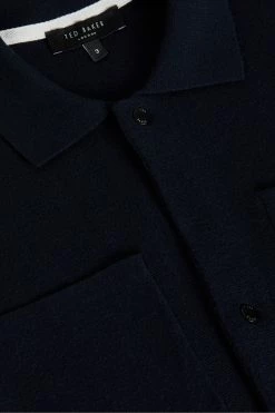 Ted Baker Mens Blue Abbeyrd Miliano Stitch Cardigan -TED BAKER Sales Store unnamed file 5942